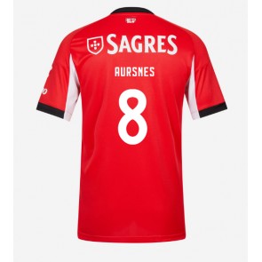 Benfica Fredrik Aursnes #8 Hjemmebanetrøje 2025-26 Kortærmet